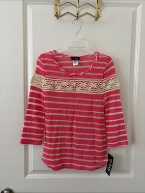 2 Hip by Wrapper girl's striped knit sweater